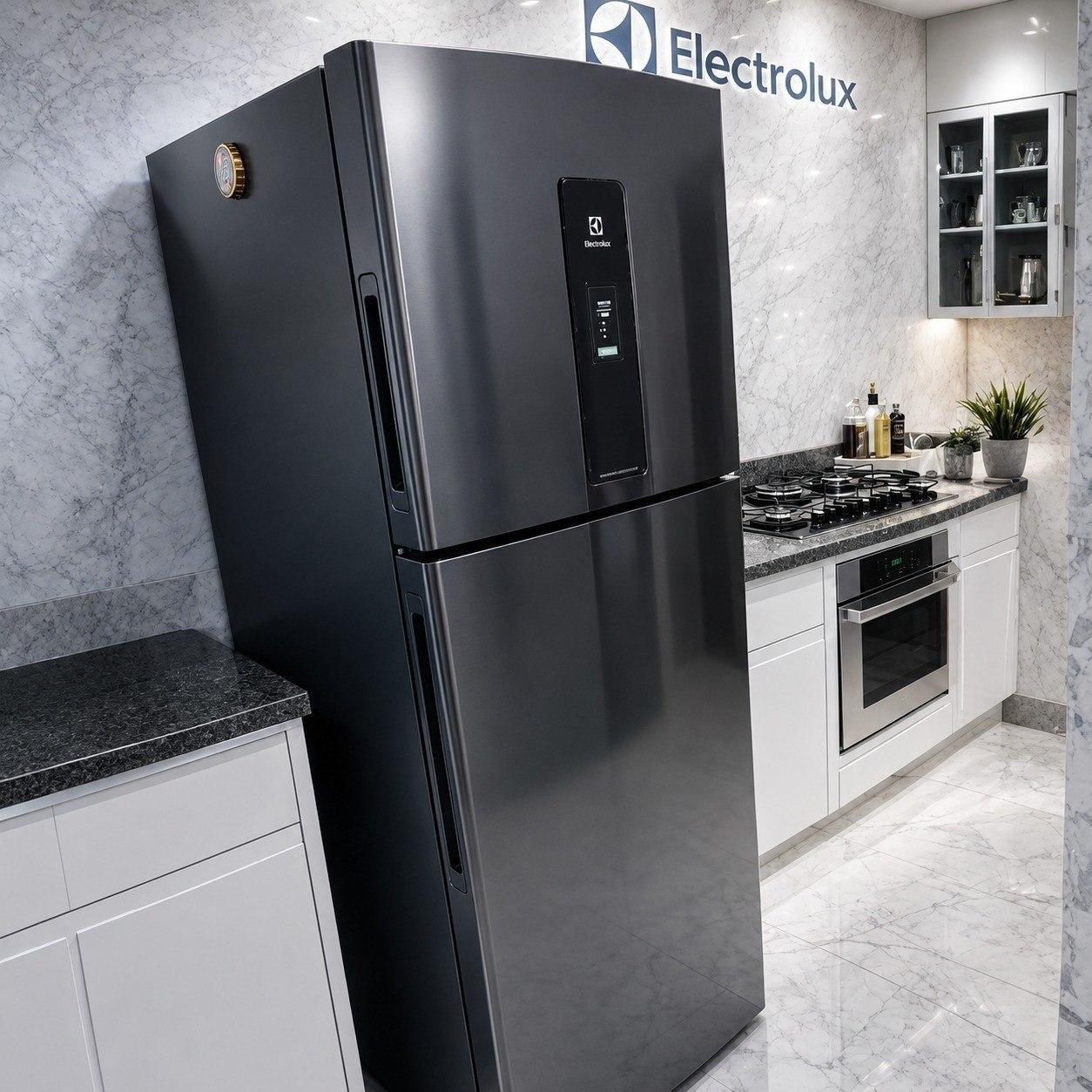 Geladeira Electrolux Frost Free Inverter 480L Efficient IT70B Black Inox
