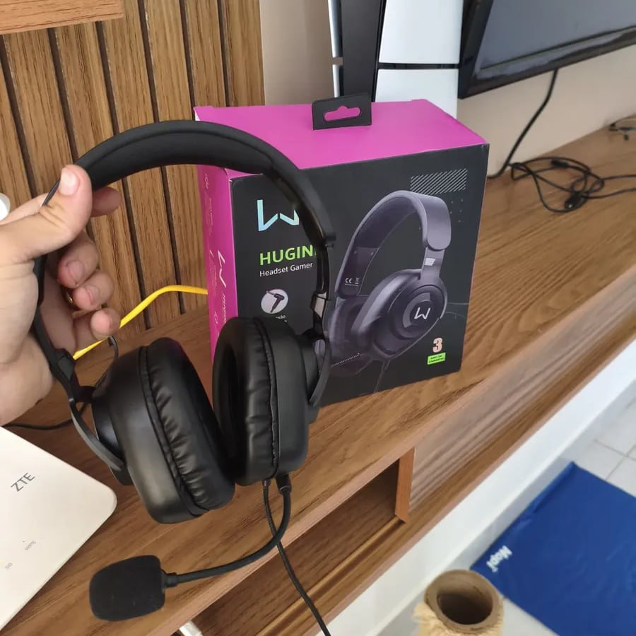 Headset Gamer Warrior Huginn Microfone P3 - PH701