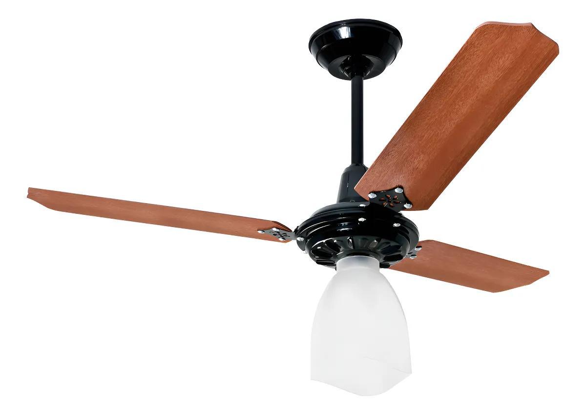 Ventilador de Teto Loren Sid Lumi M3 3 Pás Mogno