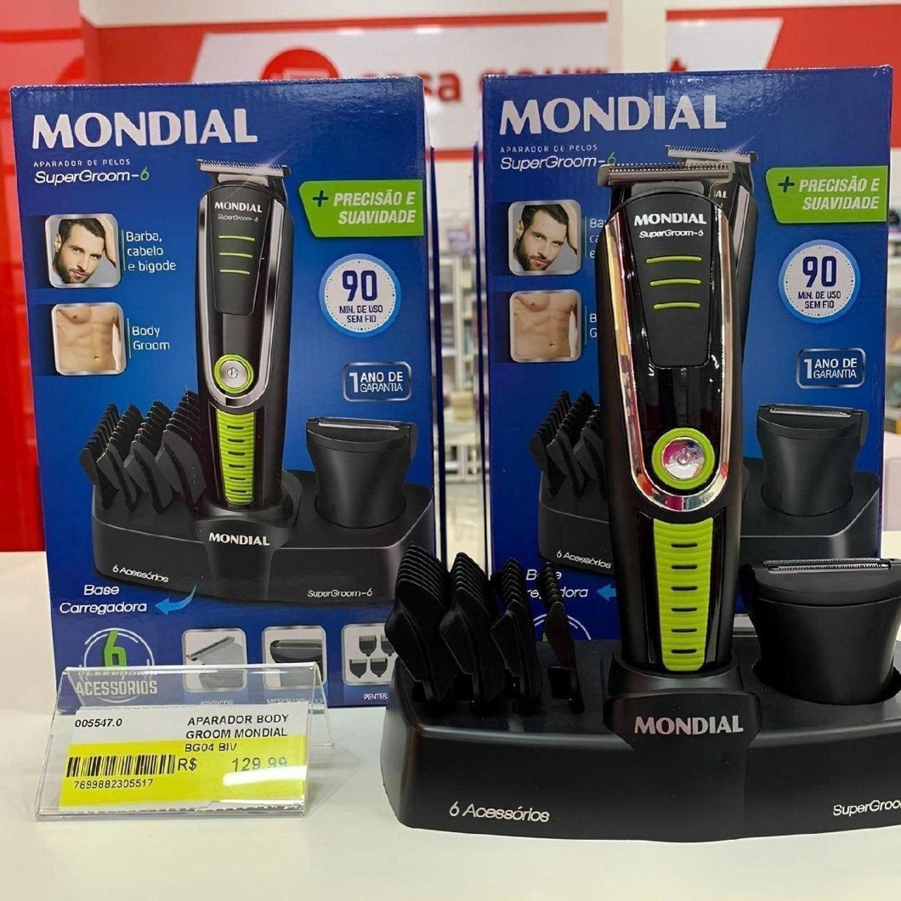 Aparador de Pelos Super Groom 06 Mondial 6W (BG-04)