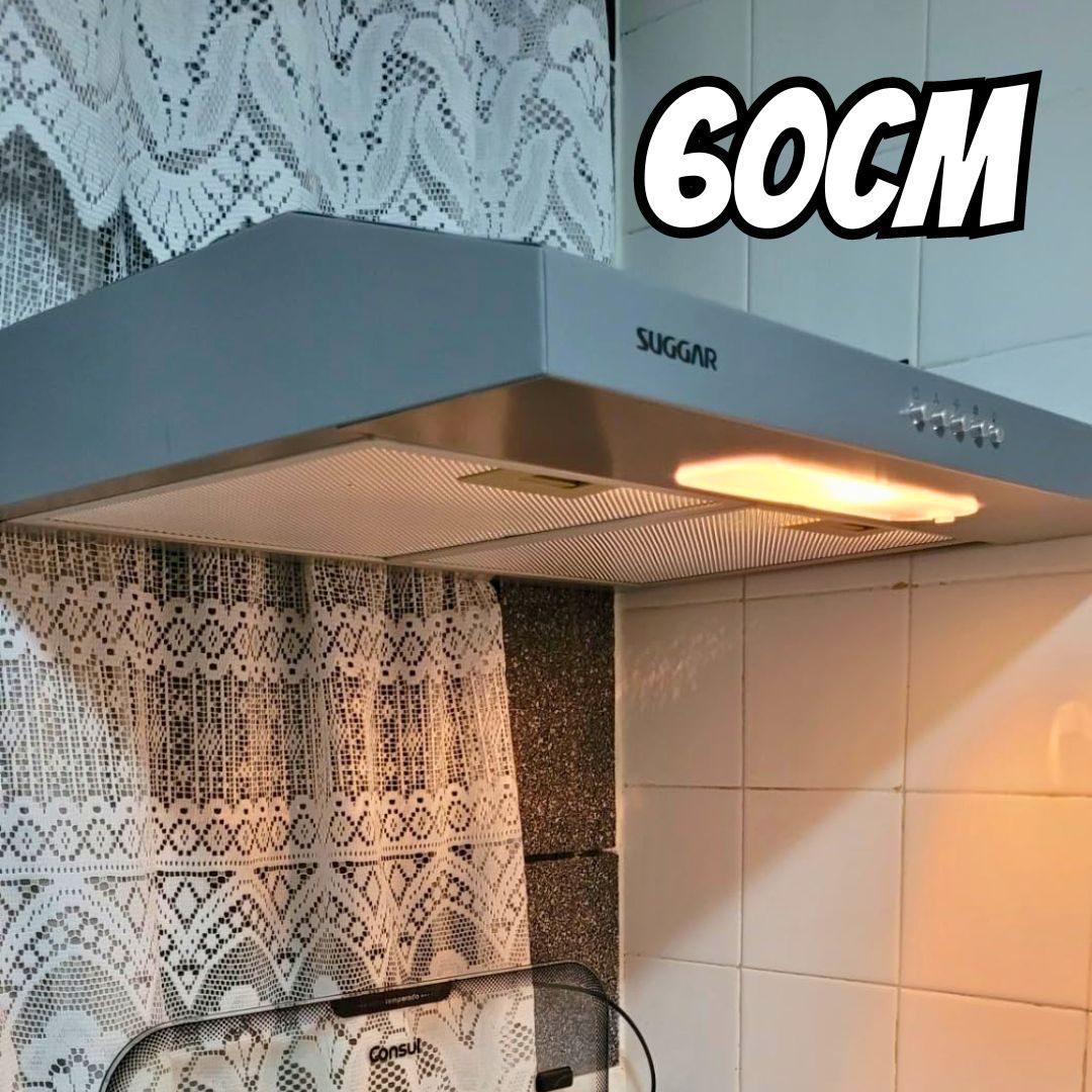 Depurador de Ar Slim 60cm SUGGAR 3 Velocidades Inox 220V