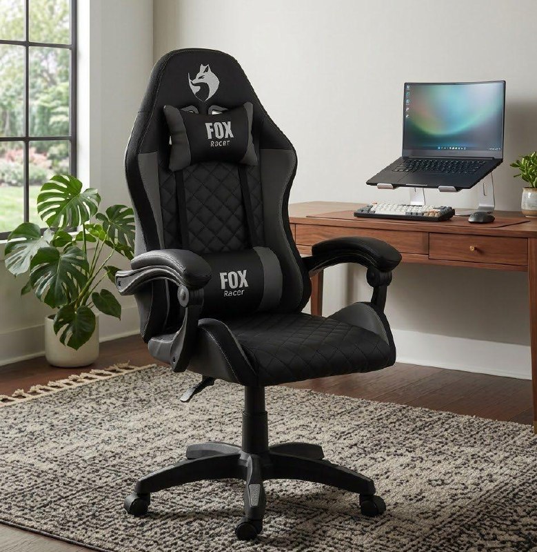 Cadeira Gamer Fox Racer Vulpes Cinza WZ-318
