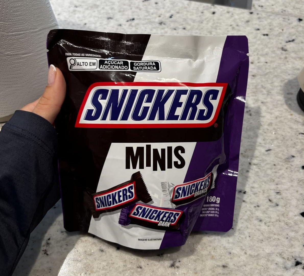 Chocolate Snickers Variedades Minis 180g