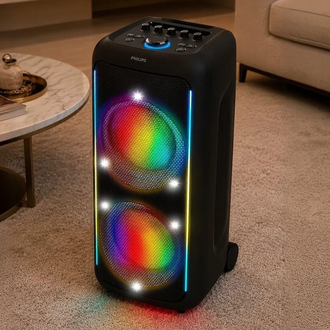 Caixa de Som Bluetooth 1800W Philips Party Speaker TAX5000/78