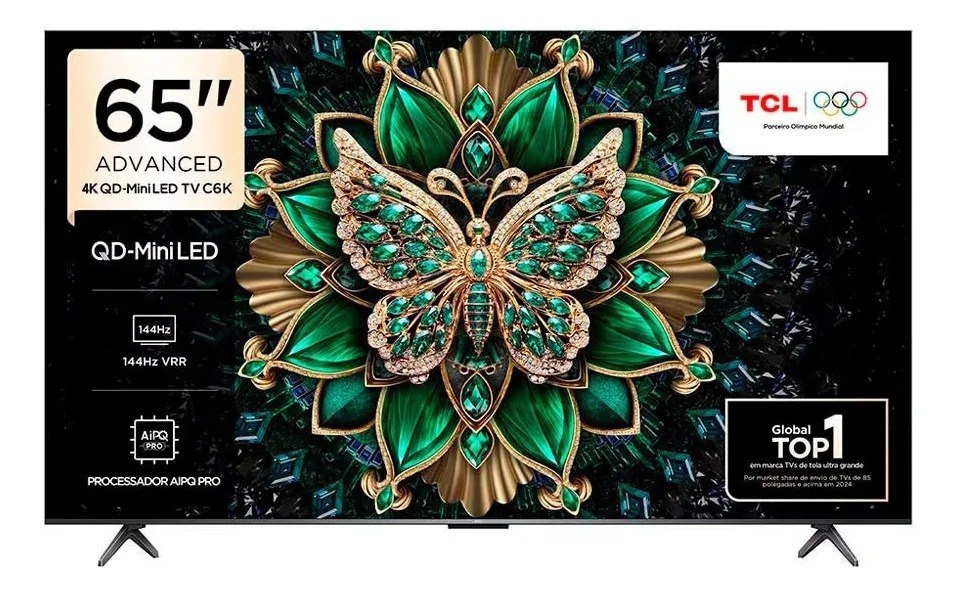 Smart TV 65" 65C6K 4K QD-Mini LED 144Hz