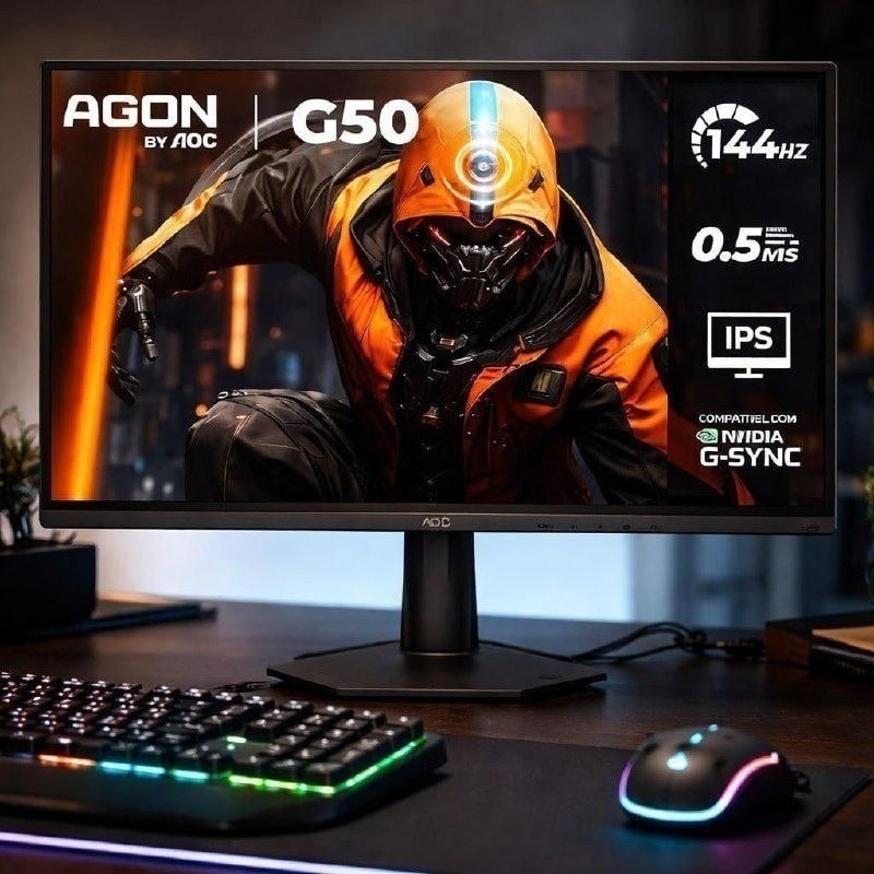 Monitor AOC Agon G50 24" 144Hz IPS 0,5ms G-Sync