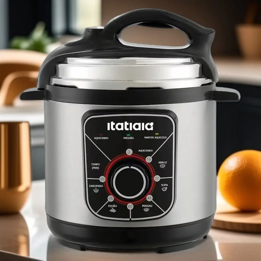 Panela de Pressão Elétrica Itatiaia Essencial 3L Inox 110V