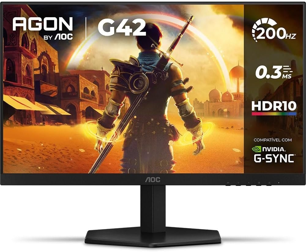 Monitor Gamer AOC AGON G42 24" 200Hz 0,3ms IPS HDR10 G-Sync