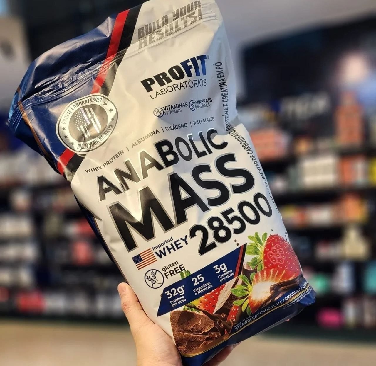 Hipercalórico Anabolic Mass 28500 3kg Profit Labs