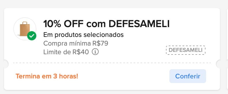 Cupom Mercado Livre 10% OFF