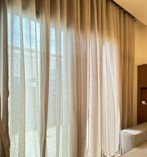 Cortina Voil Gaze de Linho 2,60m a 5m - 4 Cores