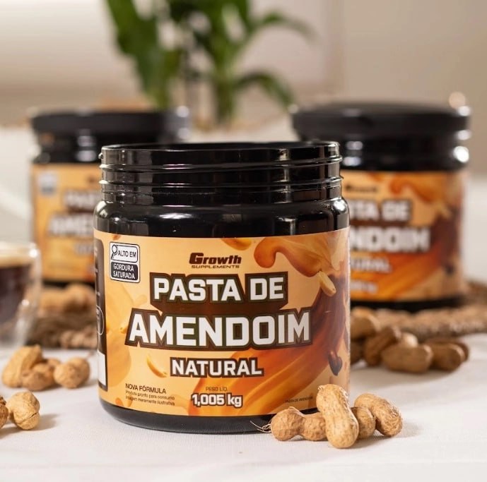 Pasta de Amendoim Integral Torrado Growth 1kg