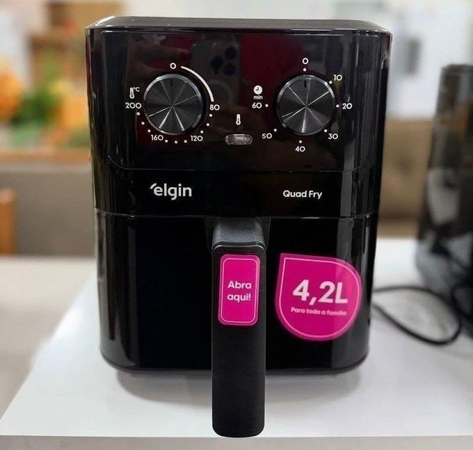 Fritadeira Air Fryer Quad Fry Elgin 4,2L 1400W 127V