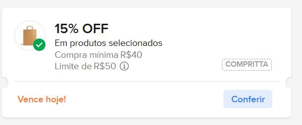Cupom Mercado Livre - 15% OFF até R$ 50