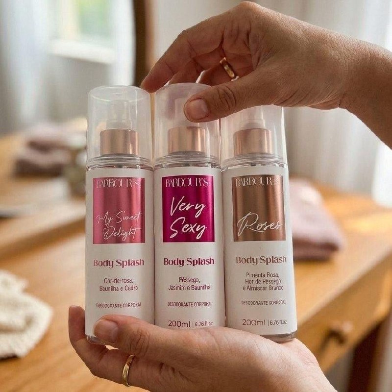 3 Body Splash Very Sexy Delight Roses Barbour's Beauty