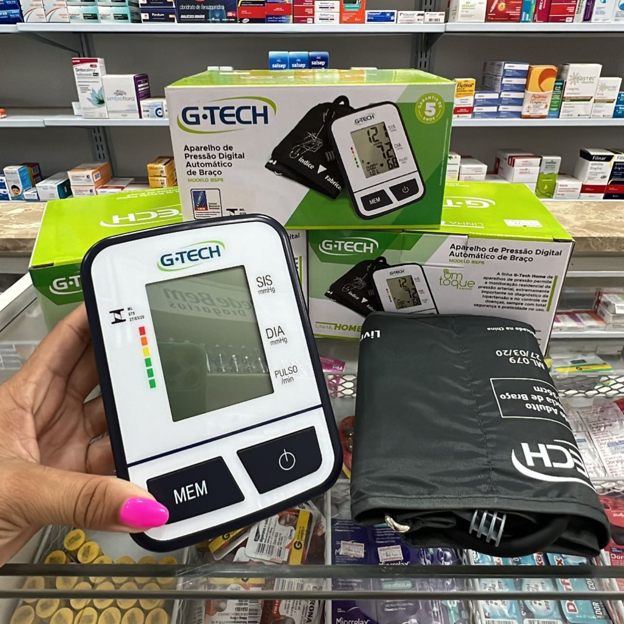 Medidor de Pressão Digital de Braço BSP11 G-Tech