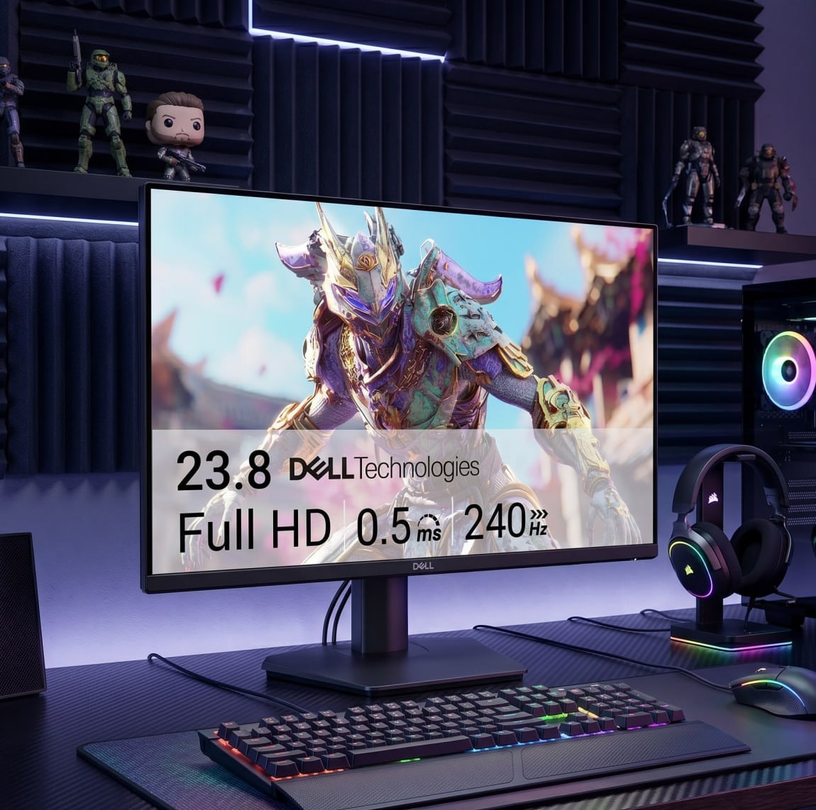 Monitor Dell Gaming 24" Full HD 240Hz IPS 0.5ms AMD FreeSync