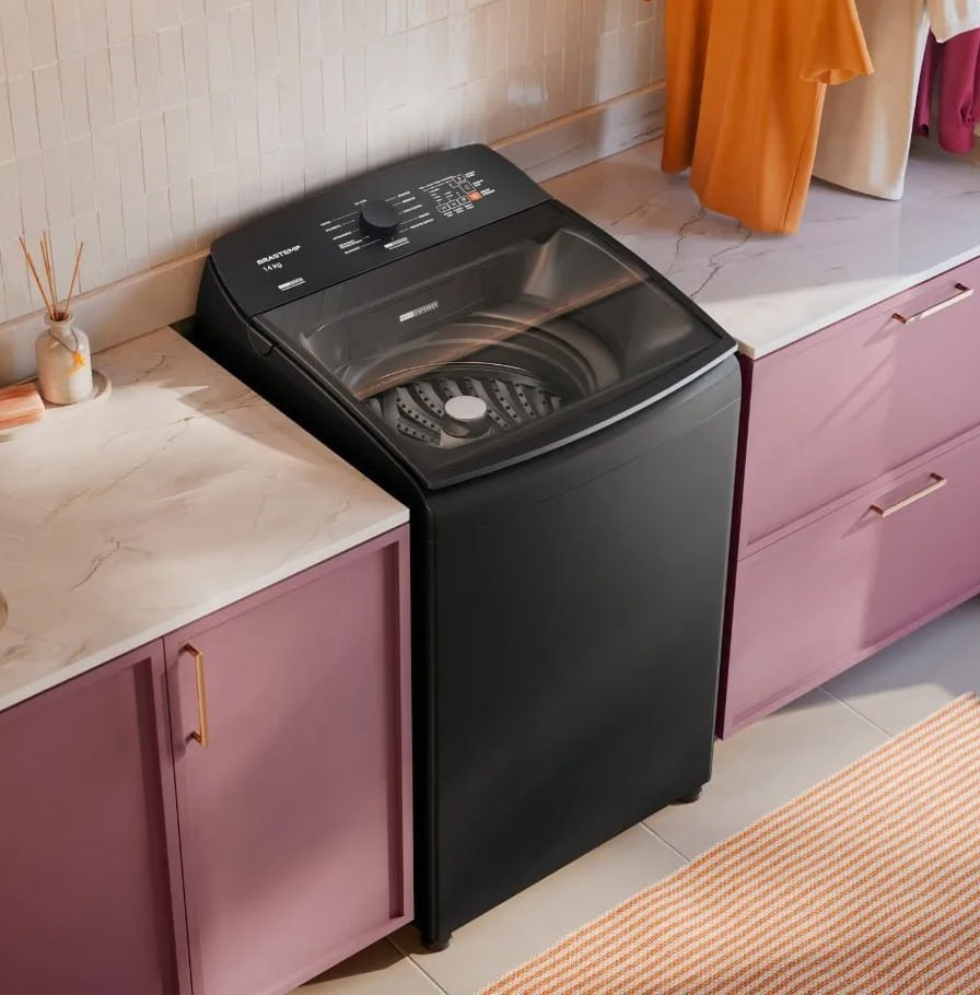 Máquina de Lavar Brastemp 14kg Cinza Smart Sensor 110V