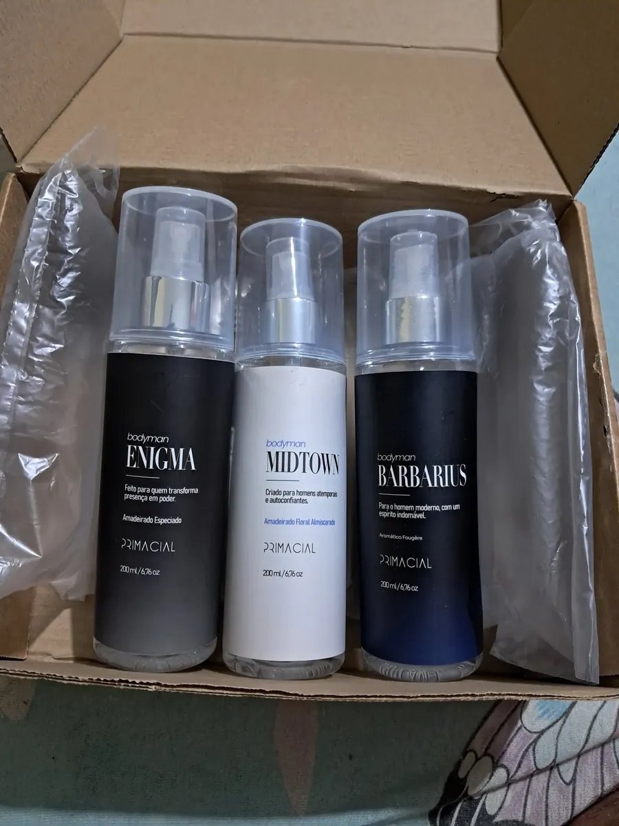 Kit Body Splash Masculino Barbarius + Enigma + Midtown 200ml