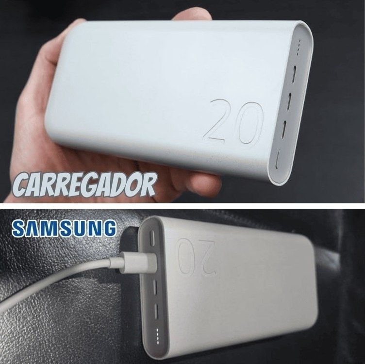 Carregador Portátil Samsung 20000mAh 3x USB-C 45W