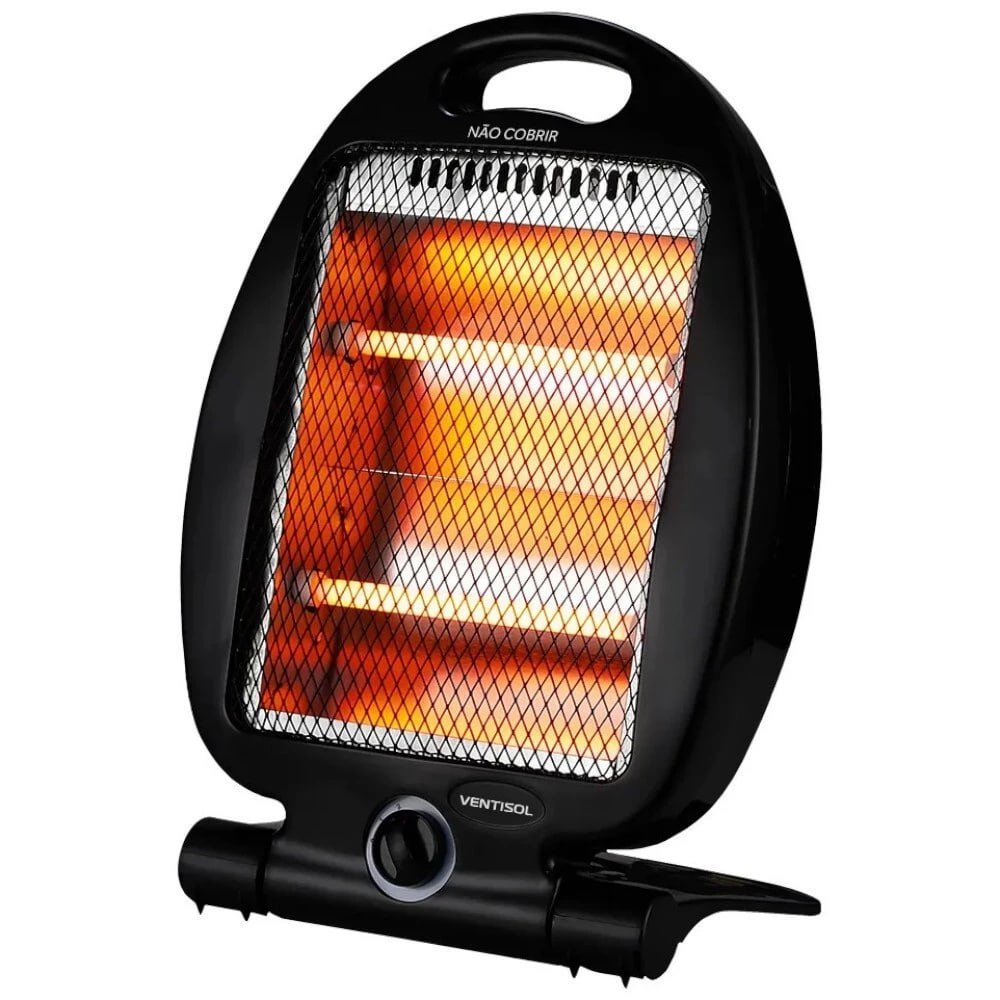 Aquecedor Elétrico 800W Quartzo 2 em 1 Ventisol