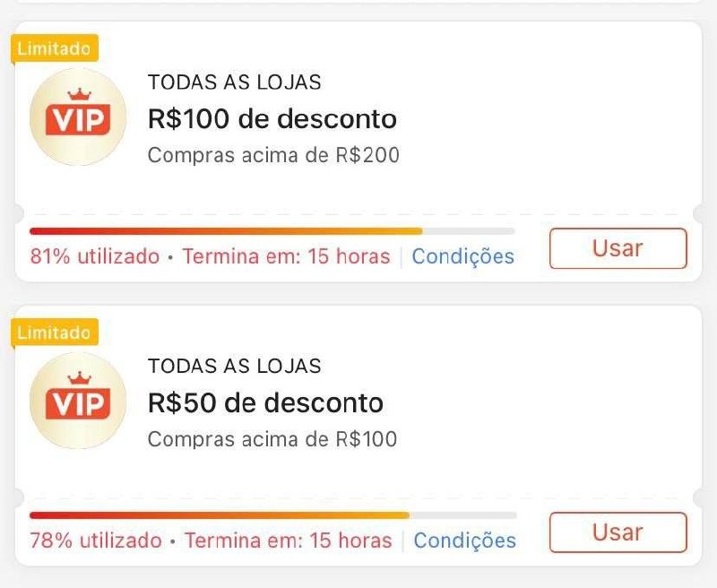 Cupom Desconto Shopee - R$15 a R$100 OFF
