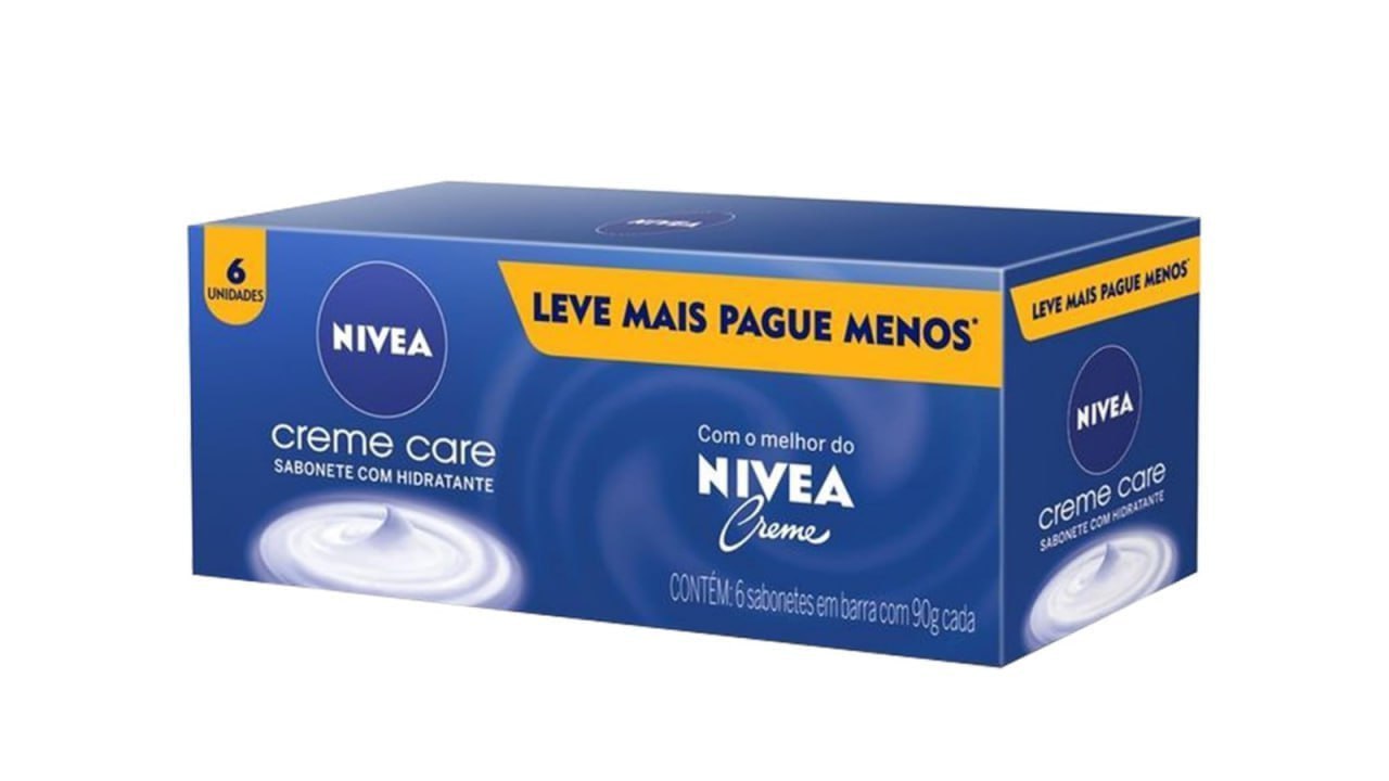 Pack 6 Sabonete Nivea Creme Care 90g