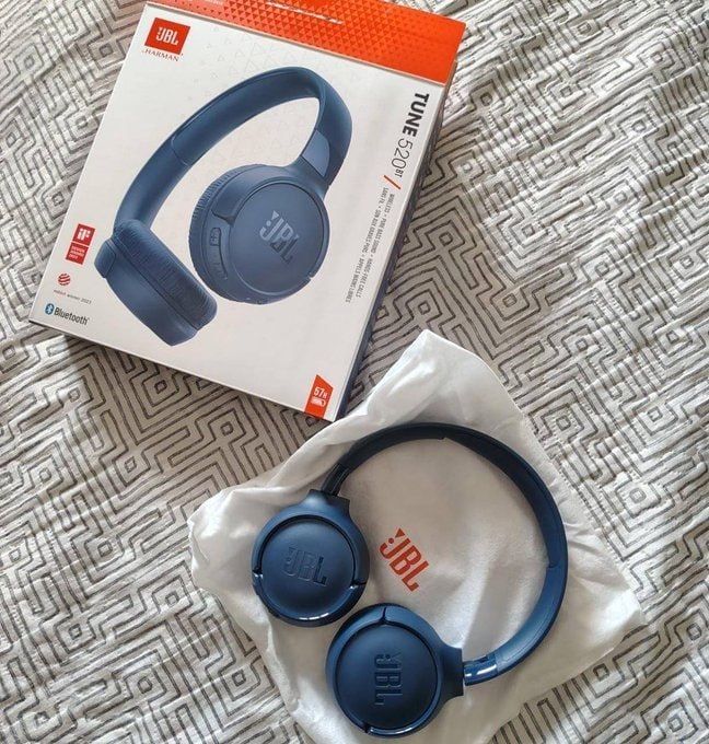 JBL Tune 520BT Fone Bluetooth On-ear Sem Fio Azul