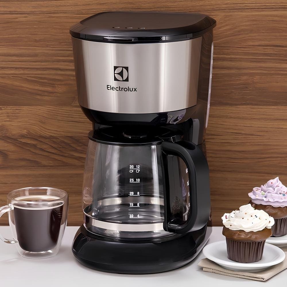 Cafeteira Elétrica Electrolux Inox com Filtro Permanente Removível