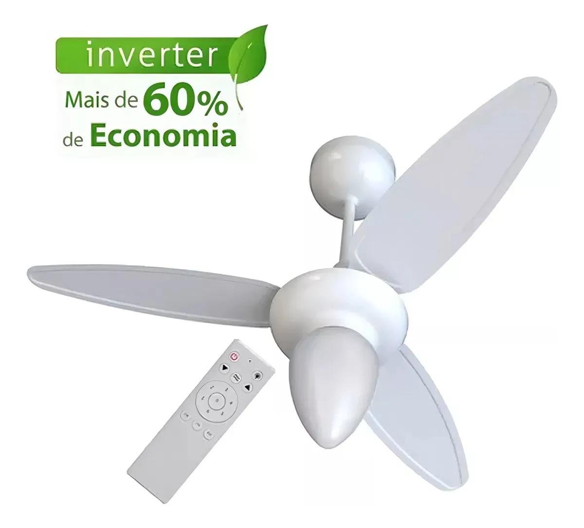 Ventilador de Teto Ventisol Wind Inverter 96cm Branco Bivolt
