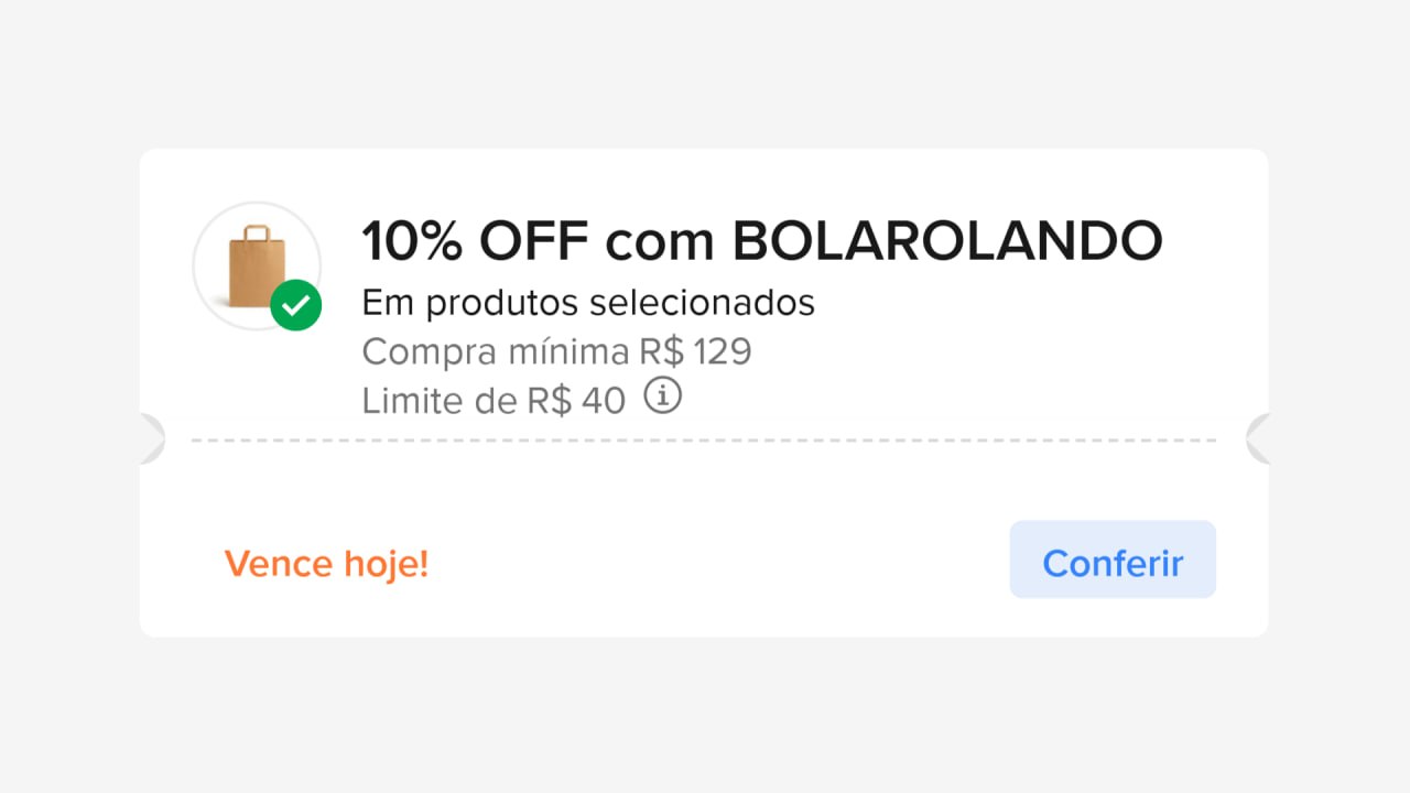 10% OFF Mercado Livre - Cupom BOLAROLANDO