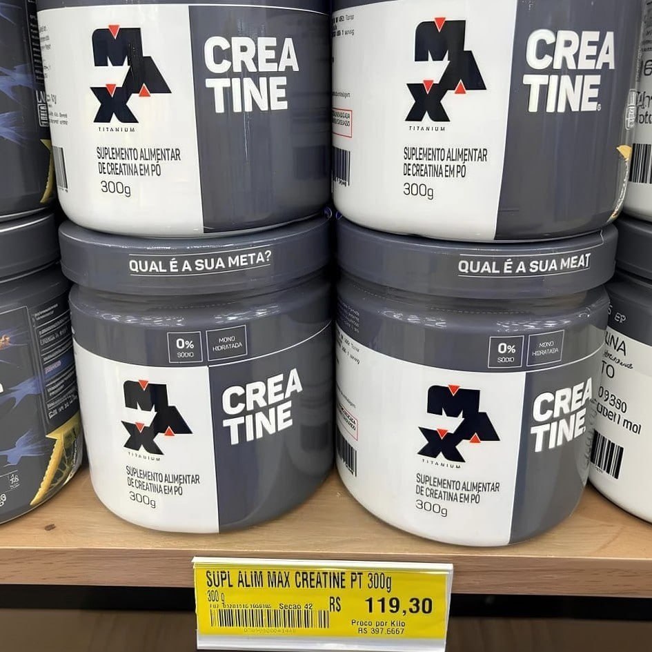 Creatina Max Titanium Monohidratada 300g