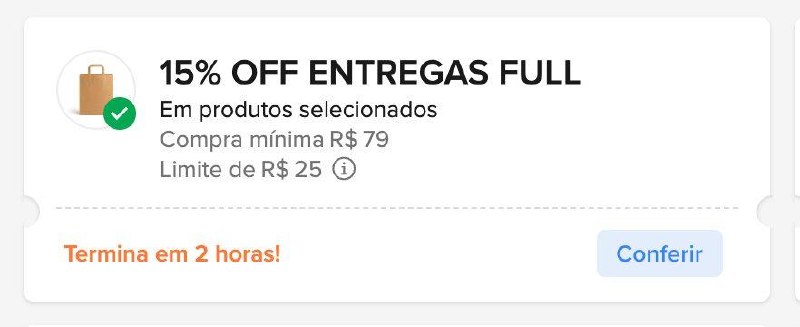 Cupom Mercado Livre - 15% OFF até R$ 25