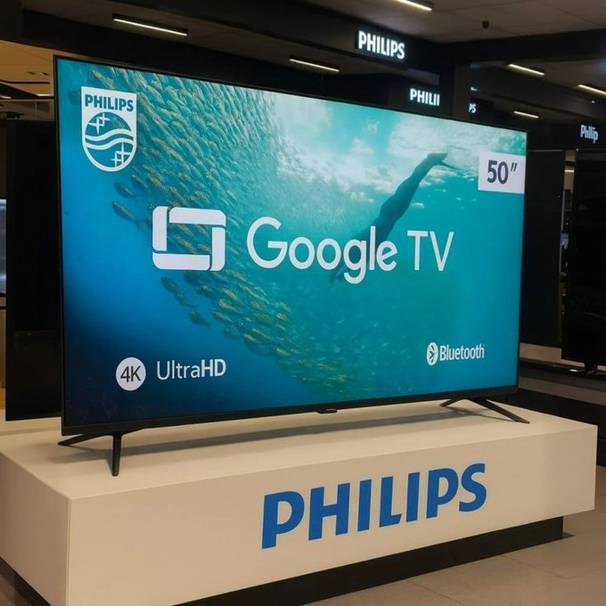 Smart TV Philips 50" 4K 50PUG7300 com Comando de Voz