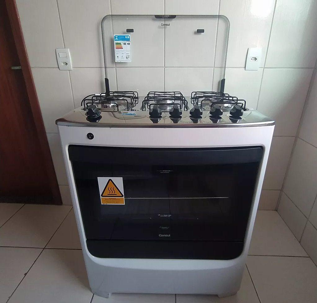 Fogão 5 Bocas 96L Mesa Inox Consul Cfs5nab