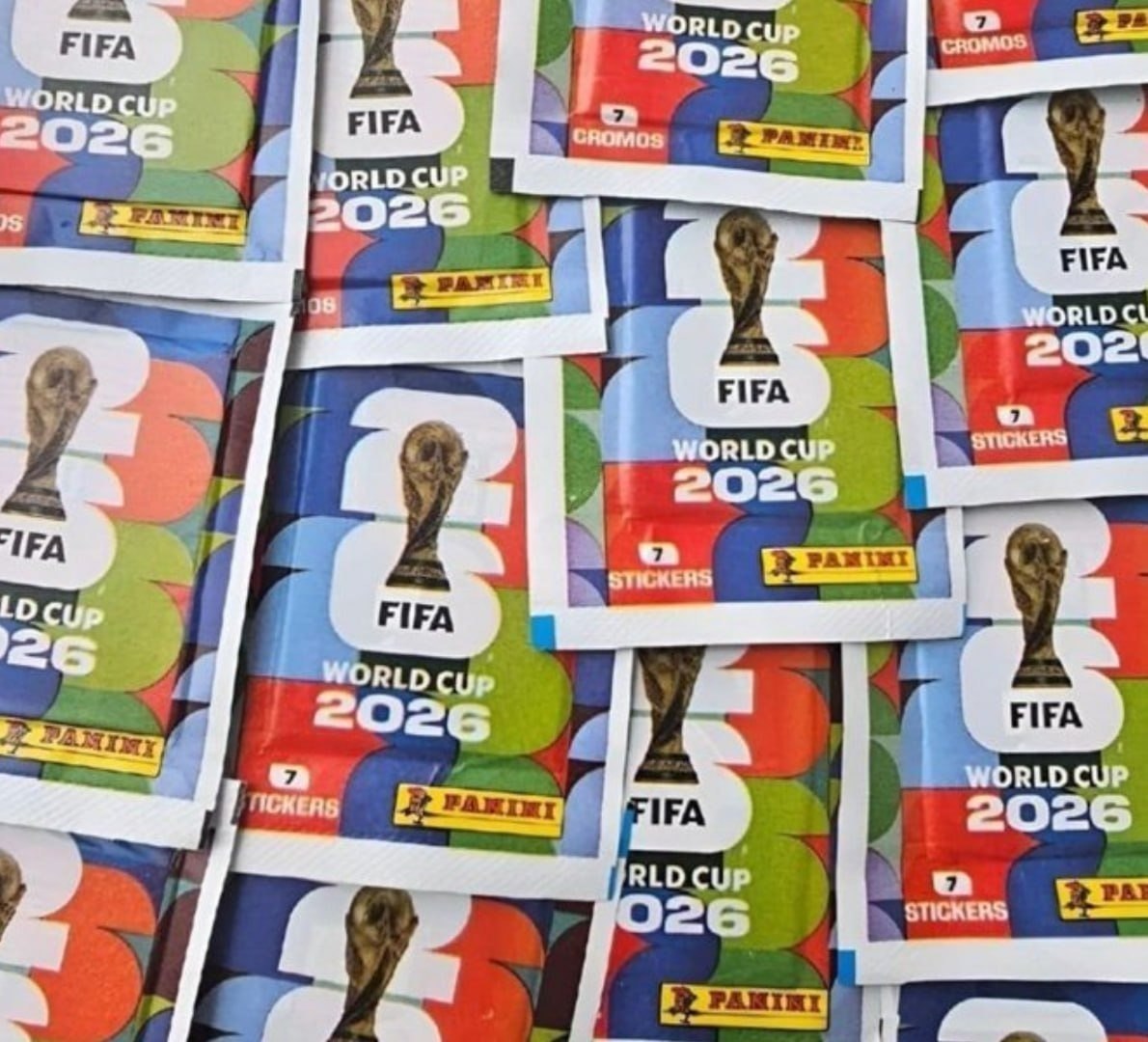 Kit 70 Figurinhas Álbum Copa do Mundo 2026 - 10 Envelopes