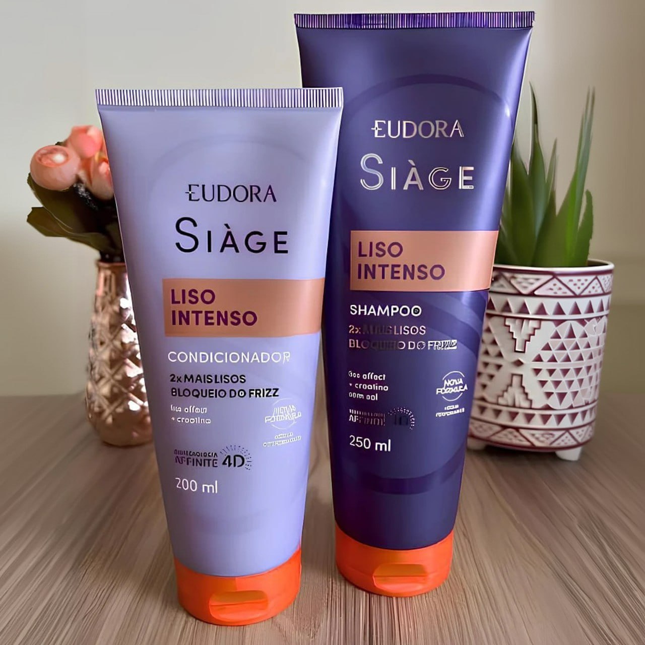 Kit Eudora Siàge Liso Intenso - Shampoo 250ml + Condicionador 125ml