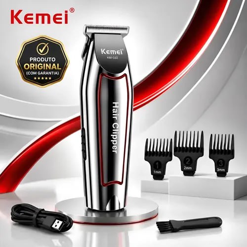 Máquina de Cortar Cabelo e Barba Kemei 032