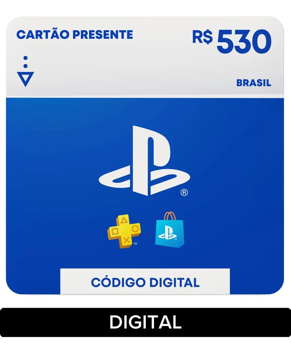 PlayStation Store Gift Card R$ 530 Digital