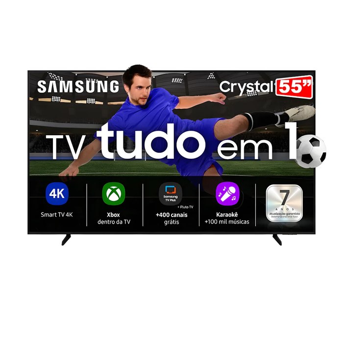 Smart TV Samsung 55" Crystal DU8100 4K