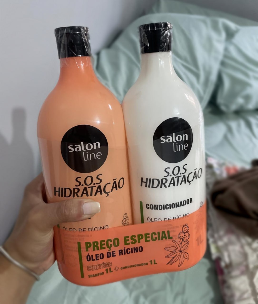 Kit Shampoo + Condicionador SOS Hidratação Salon Line 1L
