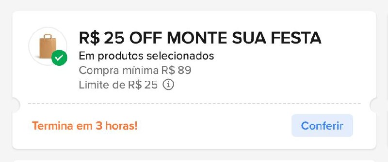 Cupom Mercado Livre R$ 25 OFF