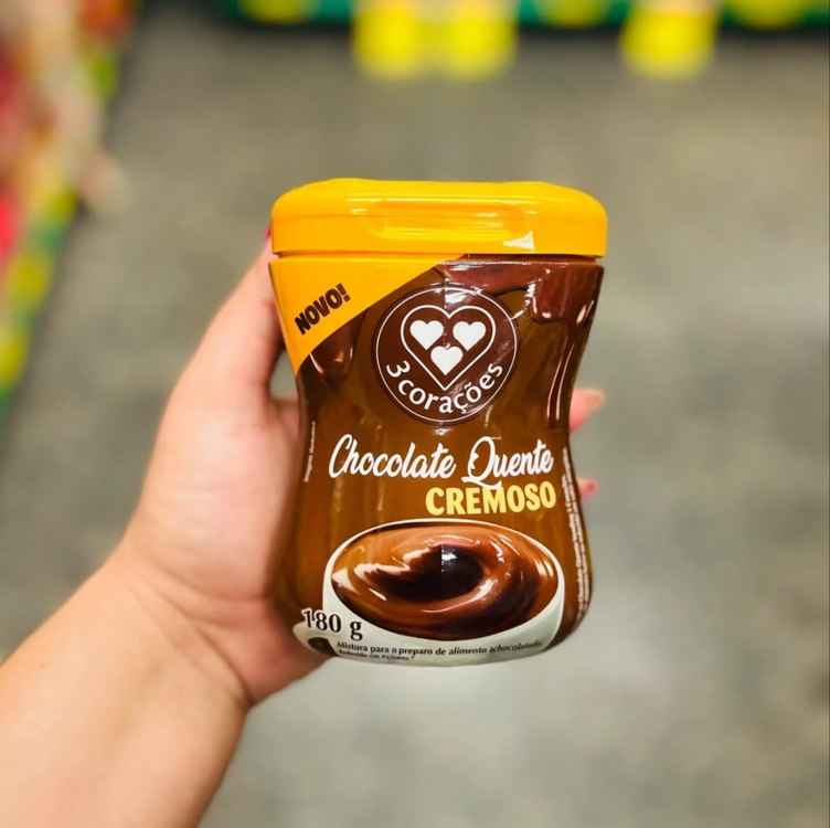 3 Corações Chocolate Quente Cremoso 180g