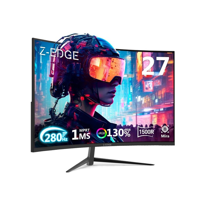 Monitor Gamer Curvo Z-Edge 27" FHD 280Hz 1ms