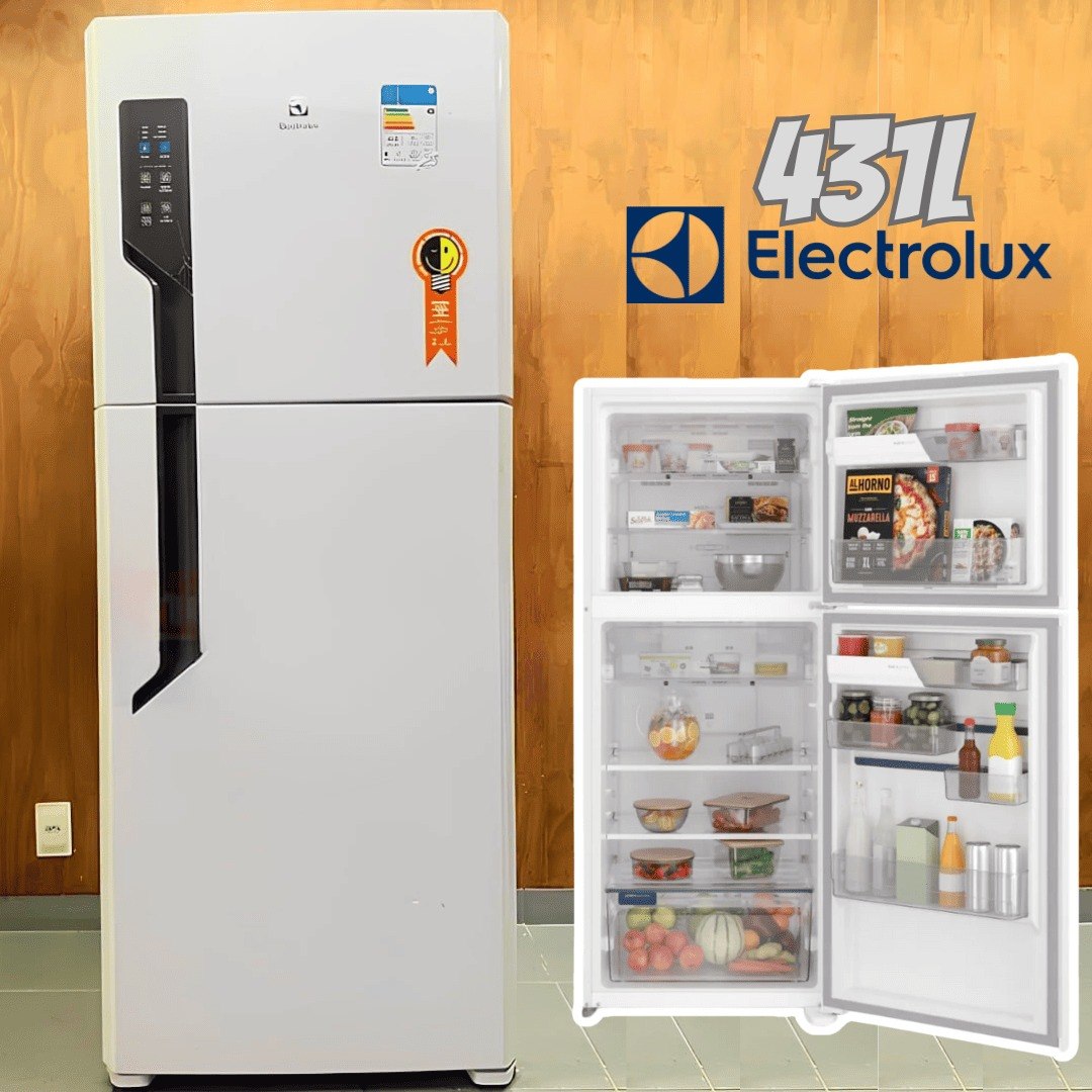 Geladeira Electrolux Frost Free 431L Efficient AutoSense Duplex Branca TF70