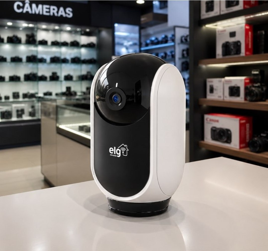 Câmera Robô 360° Full HD 1080P Inteligente ELG SHCR600