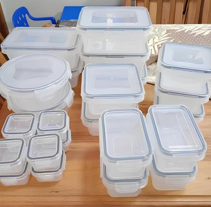 Conjunto 24 Potes Herméticos Croix Empilháveis com Trava