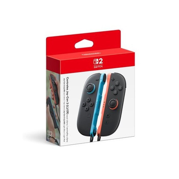 Controles Joy-Con Nintendo Switch Azul Claro e Vermelho Claro