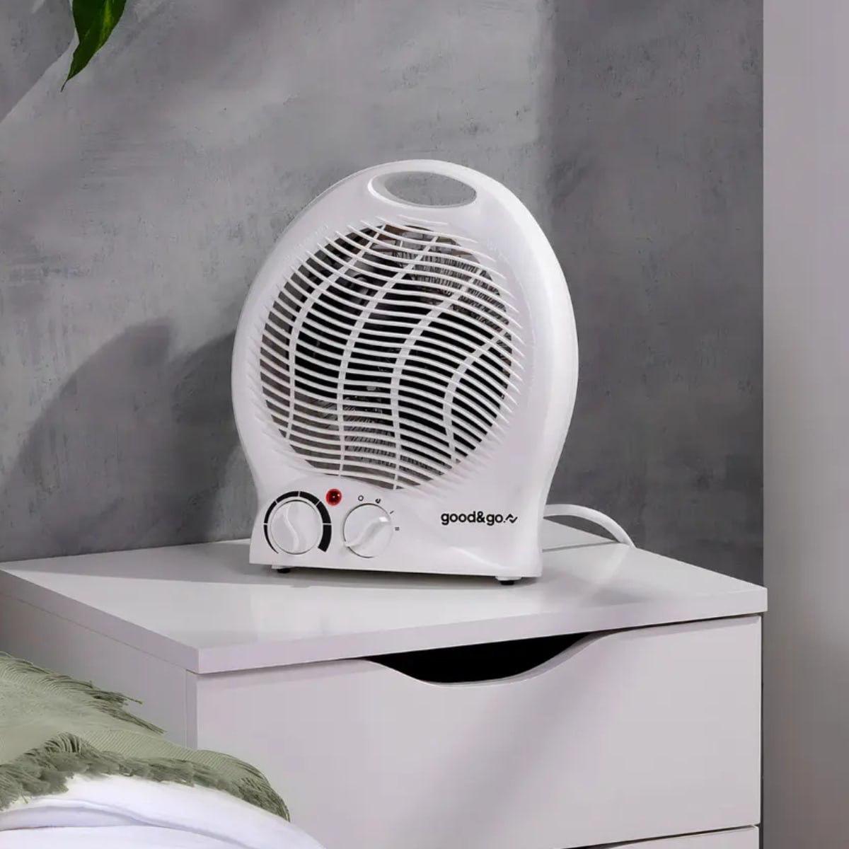 Aquecedor Elétrico Portátil 1500W Good&go com Termostato 220v