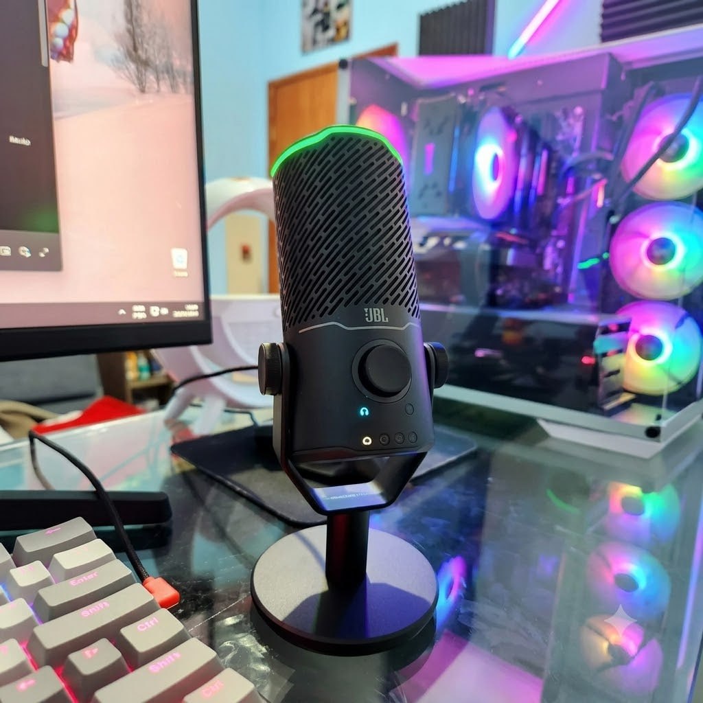JBL Quantum Stream Condensador Duplo Com Fio